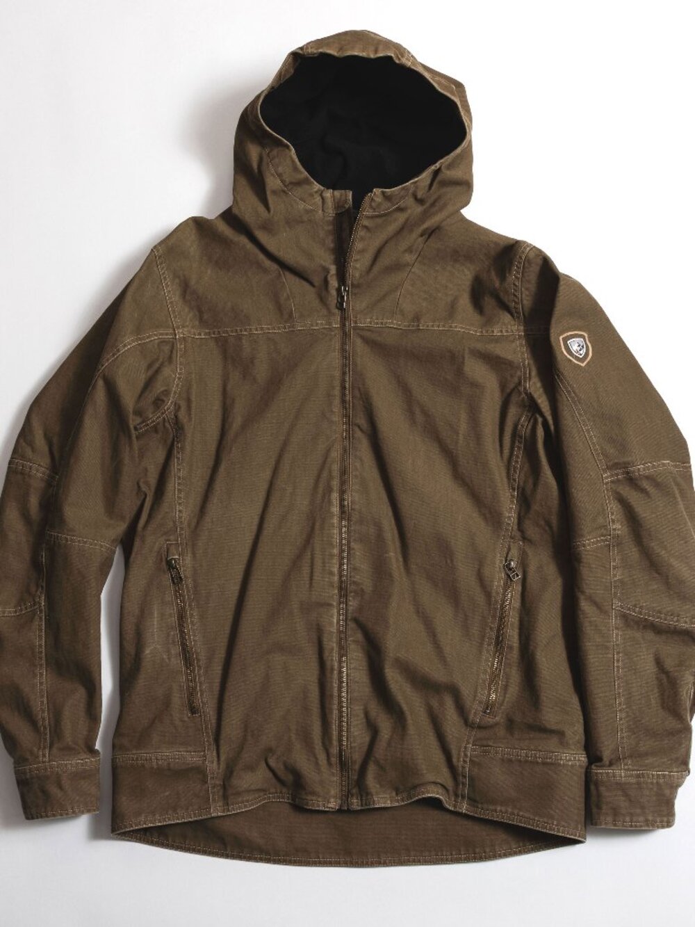 KUHL Men's The Law Hoody Jacket Size Large Lined Canvas Full Zip Workwear
